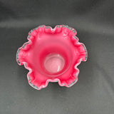 Fenton 6 1/2" Peach Crest Vase