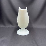 Fenton Daisy and Buttons Flared Milk Glass Fan Vase