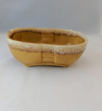 Vintage Yellow Gold Drip Cookson Planter, CP776; Ceramic Planter; Cookson Ceramic Planter; Indoor Planter