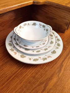 Noritake China,; Noritake Vineyard Pattern; Complete Place Setting