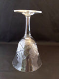 Josair "Asta" Vintage Crystal Wine Glasses, set of 9