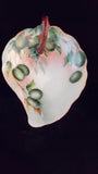 Leaf Shaped Hand Painted Dish;  Limoges France; Handled Leaf Dish