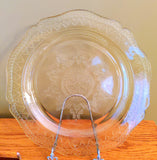 Yellow Depression Glass Plate/ Vintage Federal Glass Plate/ Federal Glass Patrician Pattern / Golden Glo