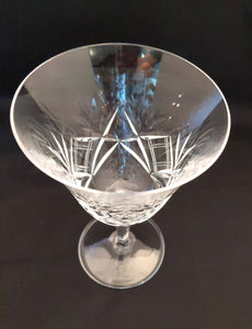 Josair "Asta" Vintage Crystal Wine Glasses, set of 9