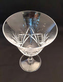 Josair "Asta" Vintage Crystal Wine Glasses, set of 9