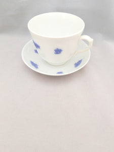 Adderley's Vintage Tea Cup and Saucer; Adderley Blue Chelsea; White and Blue Tea Cup and Saucer