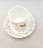 Haviland Tea Cup and Saucer; Depose Demitasse Tea Cup and Saucer, Circa 1887; Antique Tea Cup; Vintage Teacup