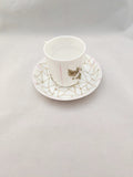 Haviland Tea Cup and Saucer; Depose Demitasse Tea Cup and Saucer, Circa 1887; Antique Tea Cup; Vintage Teacup