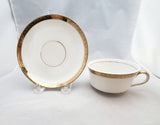 Vintage Saxon China Company, Sebring Ohio, Tea Cup and Saucer; Porcelain Tea Cup
