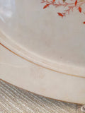 Antique Floral Oval Platter; Antique Warranted Ironstone China Ott & Brewer; Etruria Pottery Works