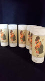 The Dewars Highlander Glass Tumblers, Set of 6, Vintage