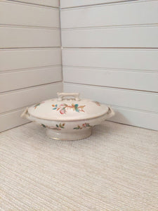 Antique Warranted Ironstone China Ott & Brewer, Etruria Pottery Works Vintage Covered Vegetable Dish or Vintage Soup Tureen