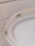 Vintage Noritake Sedan Large Oval Serving Platter, Hand Painted, Made in Japan