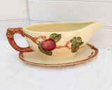 Franciscan Apple Gravy Boat with Attached Under Plate; Franciscan Gravy Boat