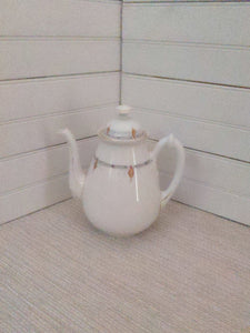 White Coffee Pot; Ceramic Coffee Pot; Porcelain Coffee Pot