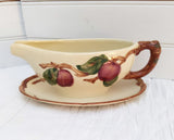 Franciscan Apple Gravy Boat with Attached Under Plate; Franciscan Gravy Boat