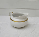 Noritake White and Gold Creamer; Vintage Noritake; White Creamer; Japanese Creamer