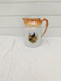 Ceramic Milk Pitcher; RWC Bavaria; Peach Lusterware Pitcher