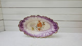 Ceramic Floral Antique Serving Dish; La Francaise French China Company; Antique Porcelain Serving Platter