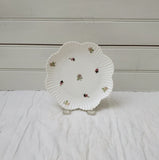 Vintage Floral Saucer, Marked Germany, Double Crown Porcelain