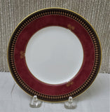 Glenmont Fine English China by Waterford Vintage Saucer; Red and White Saucer; Ceramic Saucer