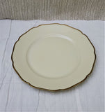 Scalloped Gold Gilded Edge Plate; Salad Plate; Vintage Schonwald Ceramic Plate