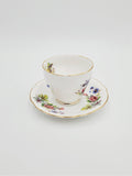 Duchess Antique Bone China Floral Swag and Basket, London Collection, Vintage Teacup and Saucer