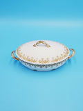 C Ahrenfeldt Porcelain Covered Dish/ Vintage Soup Tureen/ Vintage Covered Dish