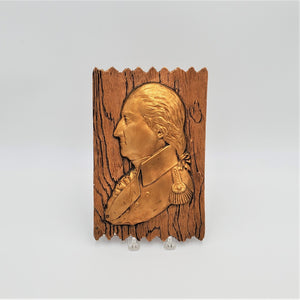 Vintage George Washington Ceramic Profile Plaque/ President George Washington/ General George Washington