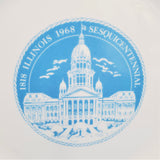 Illinois Sesquicentennial Collectible Plate/ Illinois Sesquicentennial Souvenir Plate/ 1818 to 1968/ Marshall Field & Company