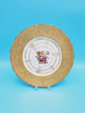 Gold Gilded Dinner Charger Plate; Gold Bavarian Plate; Selb Bavaria K&A Krautheim