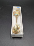 Chokin Art Japanese Collector Spoon, Japanese Pagoda, Collectible Spoon; Art of Chokin