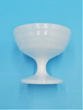 Hazel Atlas Moderntone Platonite Milk Glass Sherbet Cups; Milk Glass Desert Cups