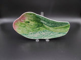 Hand Painted Asparagus Serving Dish, Made in Italy; Hand Painted Dish; Ceramlche Leonardo