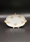 CF Haviland Oval White Floral Dish; Haviland Porcelain Dish; Vintage Haviland