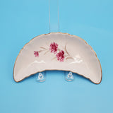 Crescent Bone Dishes, Floral, Made in Japan; Bone Porcelain Dish; Japanese Porcelain Dish