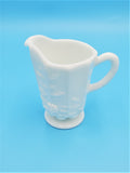 Westmoreland Milk Glass Creamer, Paneled Grape Pattern; Westmoreland Milk Glass; Grape Pattern; Westmoreland Glass Company