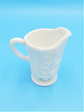 Westmoreland Milk Glass Creamer, Paneled Grape Pattern; Westmoreland Milk Glass; Grape Pattern; Westmoreland Glass Company