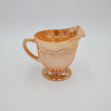 Fire King Lusterware Creamer; Fire King Sheaves of Wheat; Depression Glass Creamer; Peach Lustre; Anchor Hocking Glass