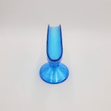 Fenton Art Glass Fan Vase; Fenton Celeste Blue Stretch Glass Fan Vase; Fenton Fan Vase; Fenton #570