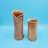 Hand Made Pottery Vases; Ceramic Vase; Brown Vase; Ceramic Vase