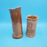 Hand Made Pottery Vases; Ceramic Vase; Brown Vase; Ceramic Vase