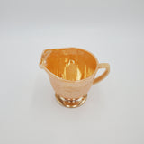 Fire King Lusterware Creamer; Fire King Sheaves of Wheat; Depression Glass Creamer; Peach Lustre; Anchor Hocking Glass