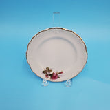 White Floral Saucers; Six Saucers; Porcelain Saucer; Replacement China; Desert Plates