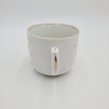 Remember Me Tea Cup; White and Gold Tea Cup; Burgundy Flower Tea Cup