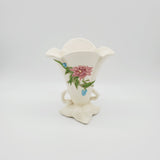 Vintage Hull Pottery Woodland Vase; Hull W 16-8 1/2; Hull Pottery; Hull Ceramic Vase; White and Pink Vase