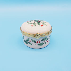 Lenox Holly Trinket Dish/ Lenox Dish/ Lenox Holiday Dish/