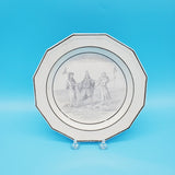 Choisy-le -Roi  Ironstone Transferware Plate; L'Huitre Et LES Plaideure; Antique Plate; French Porcelain Plate; Collectible Plate
