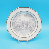 Choisy-le -Roi  Ironstone Transferware Plate; L'Ecolier Le Pedant ET LE Maintre D'un Jardin; Collectible Plate