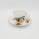 Royal Worcester Evesham Tea Cups and Saucers; White Tea Cup and Saucer; Collectible Tea Cup